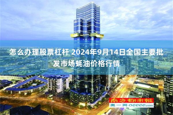 怎么办理股票杠杆 2024年9月14日全国主要批发市场蚝油价格行情