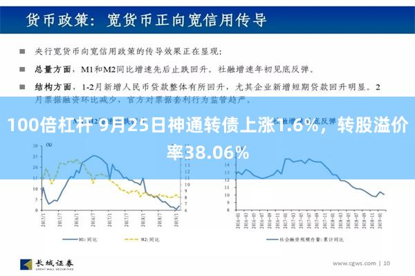 100倍杠杆 9月25日神通转债上涨1.6%，转股溢价率38.06%