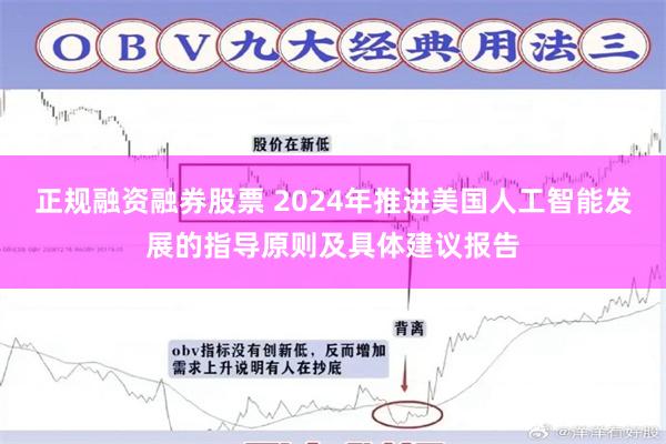 正规融资融券股票 2024年推进美国人工智能发展的指导原则及具体建议报告