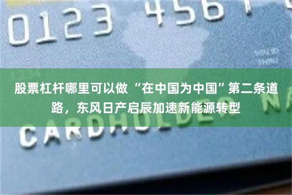 股票杠杆哪里可以做 “在中国为中国”第二条道路，东风日产启辰加速新能源转型